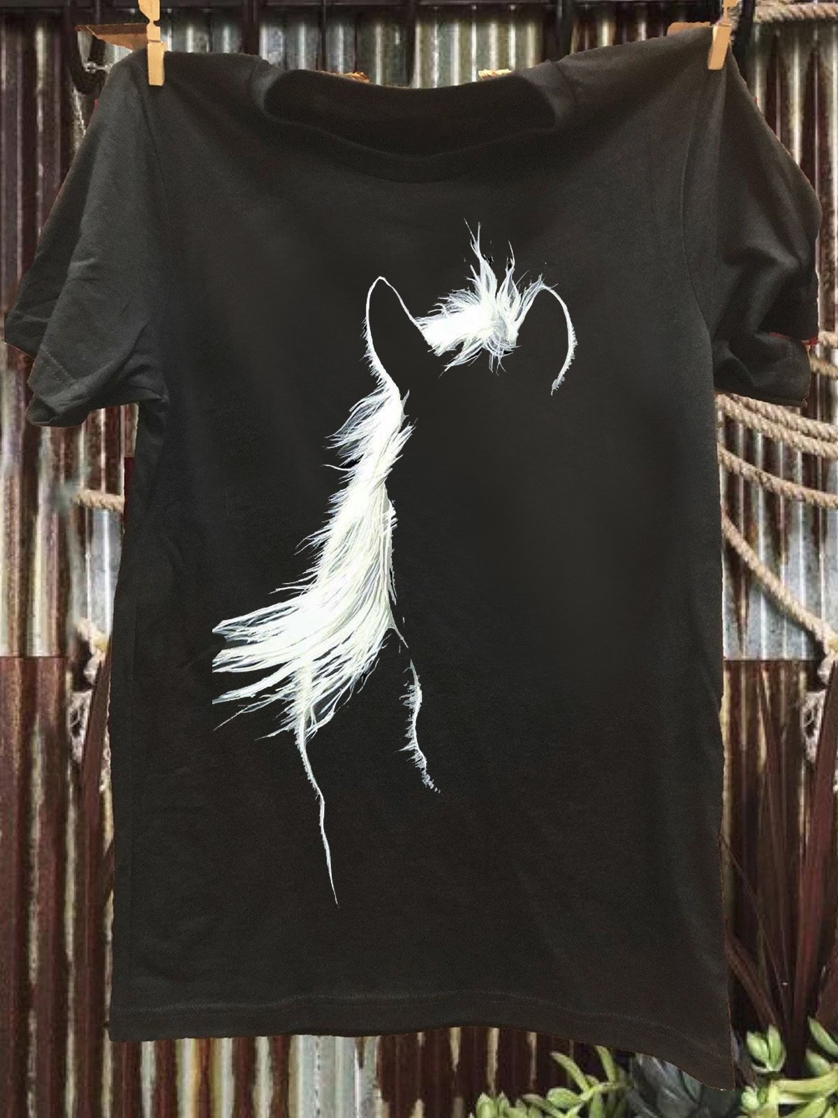 Horse Cotton Western Style T-Shirt