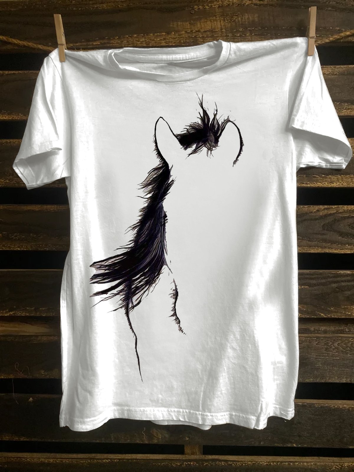 Horse Cotton Western Style T-Shirt