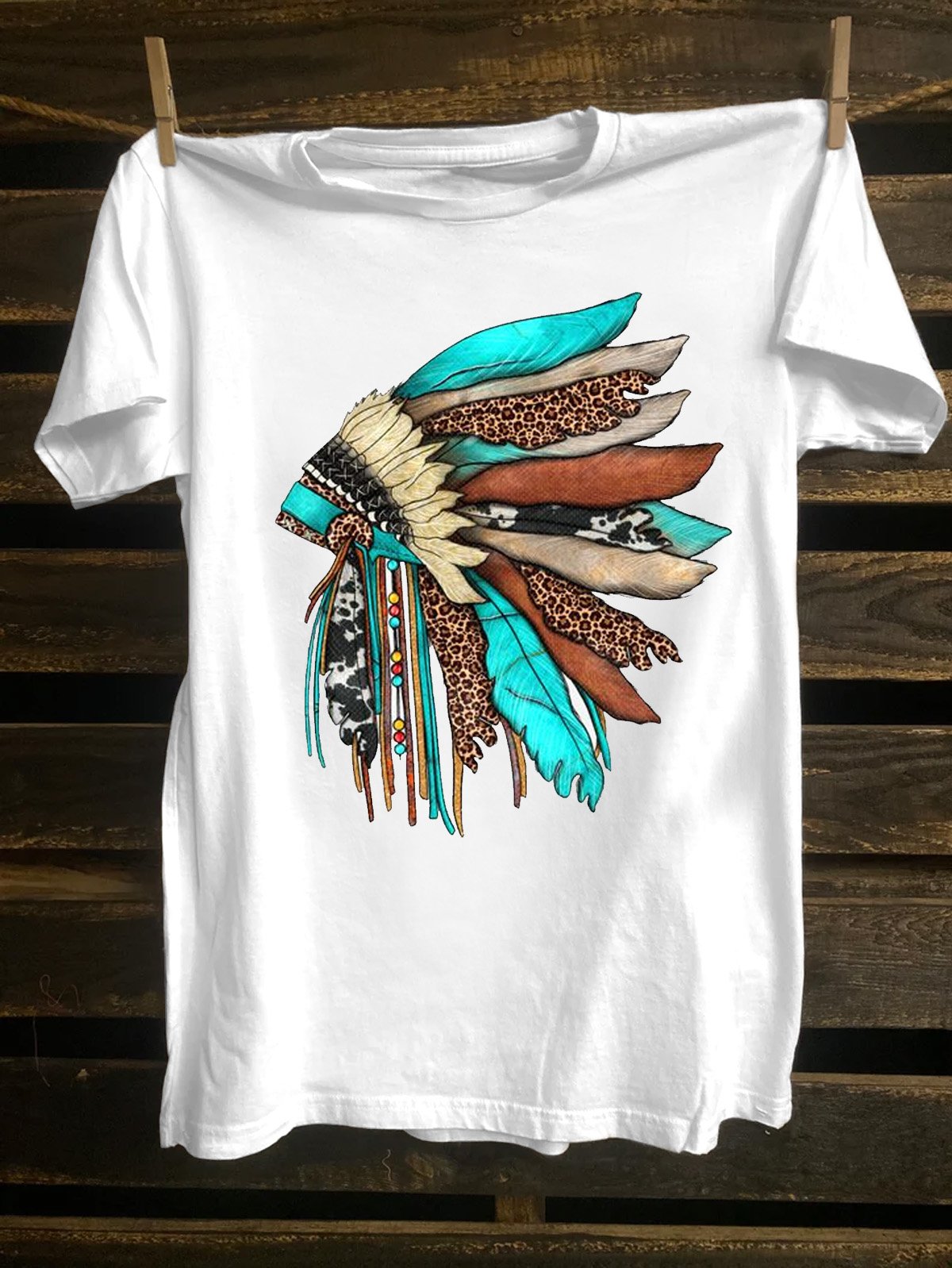 Ethnic Cotton Western Style T-Shirt