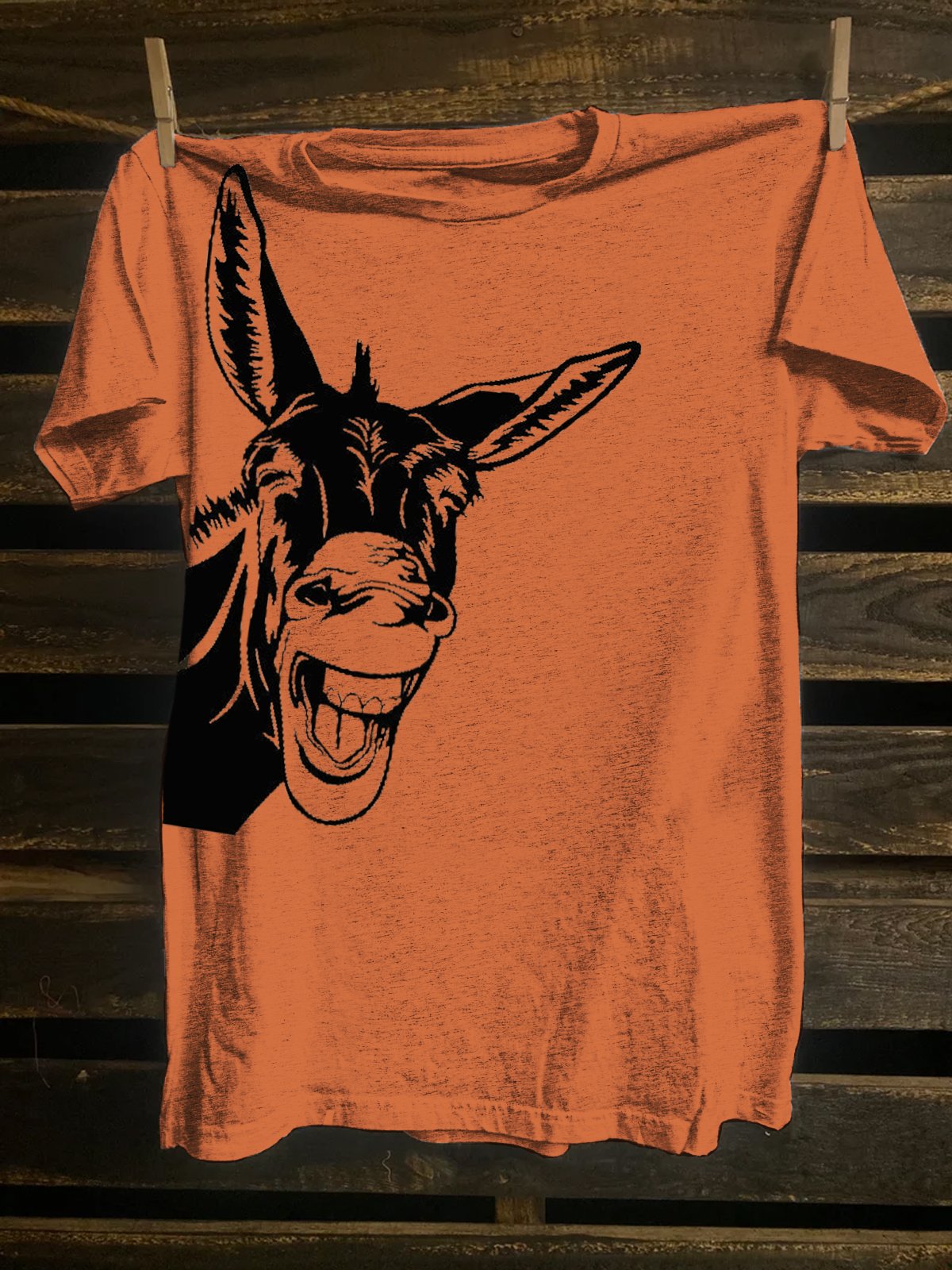 Western Style Cotton-Blend Horse T-Shirt