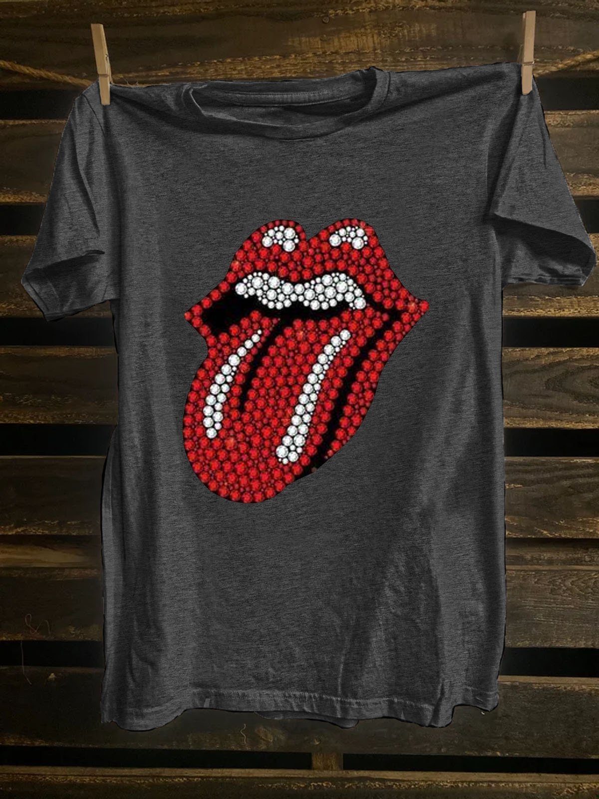 Mouth Cotton-Blend Western Style T-Shirt