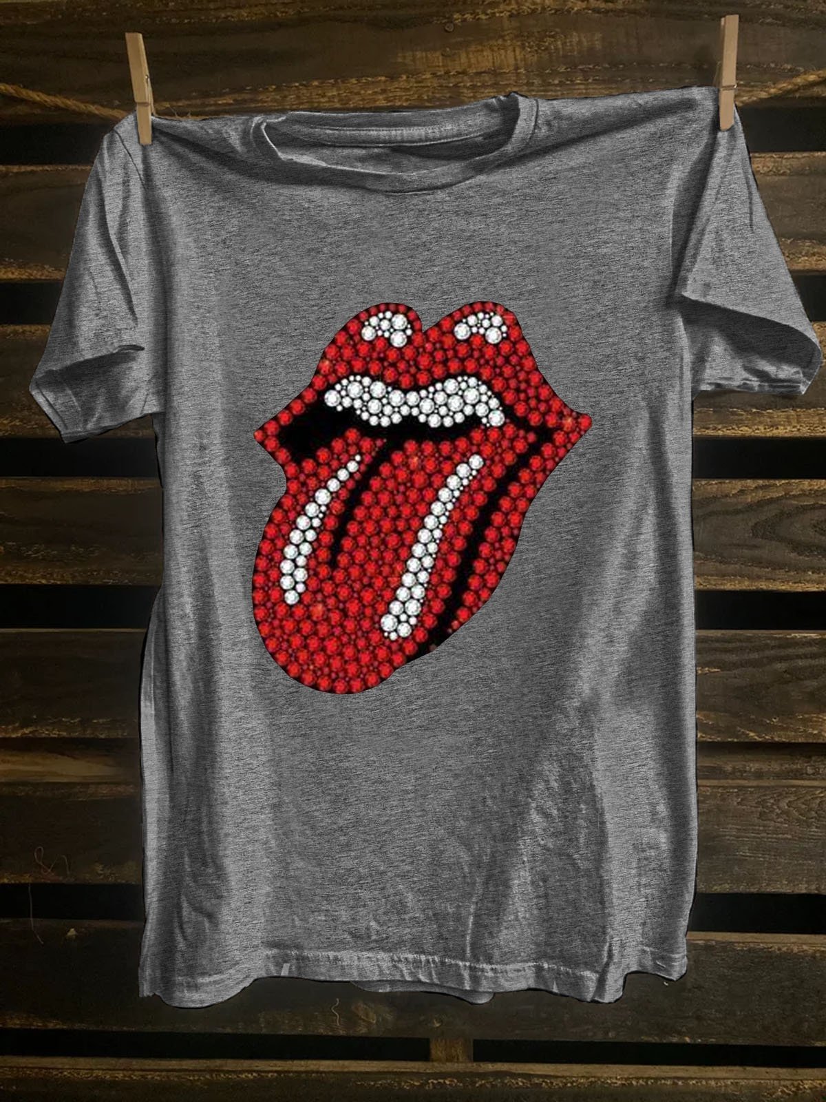 Mouth Cotton-Blend Western Style T-Shirt