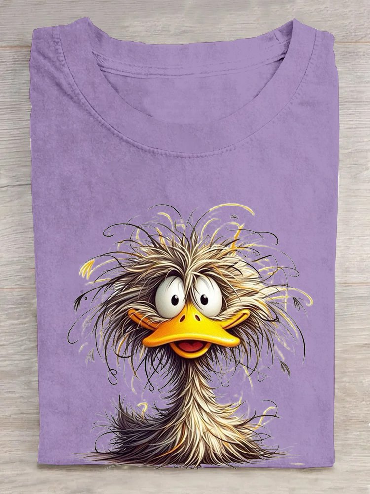 Cotton Duck Casual Crew Neck T-Shirt