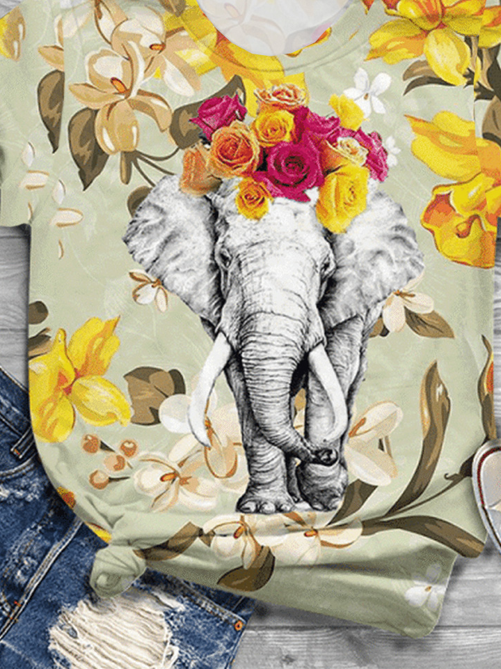 Elephant Casual T-Shirt