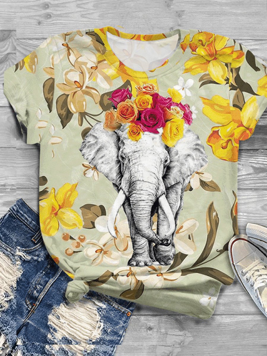 Elephant Casual T-Shirt