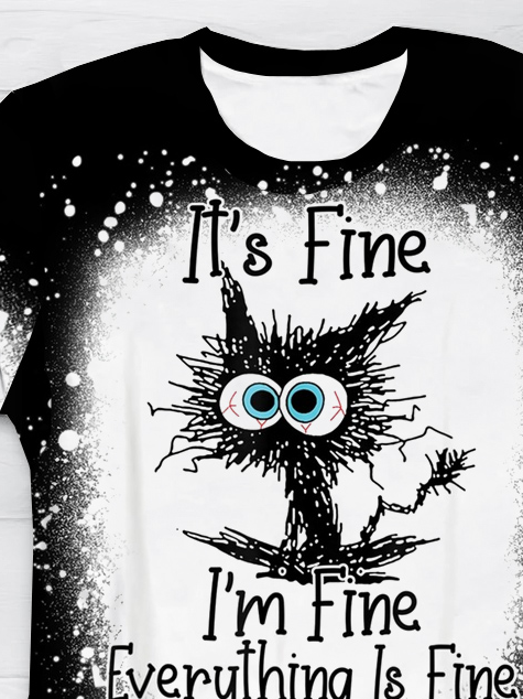 Its Fine Im Fine Everything Is Fine Ombre T-shirt