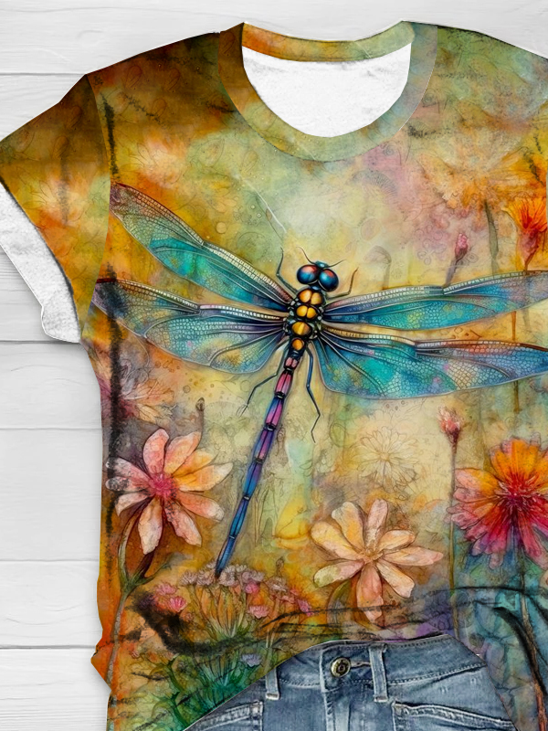 Dragonfly Casual Jersey T-Shirt