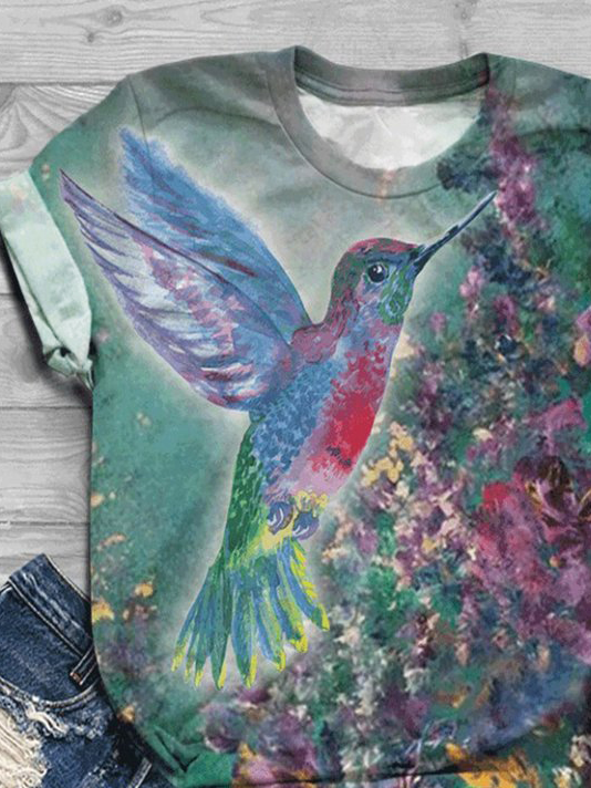 Jersey Casual Bird T-Shirt