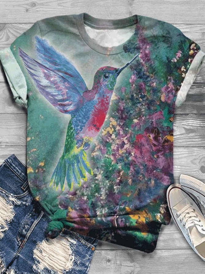 Jersey Casual Bird T-Shirt