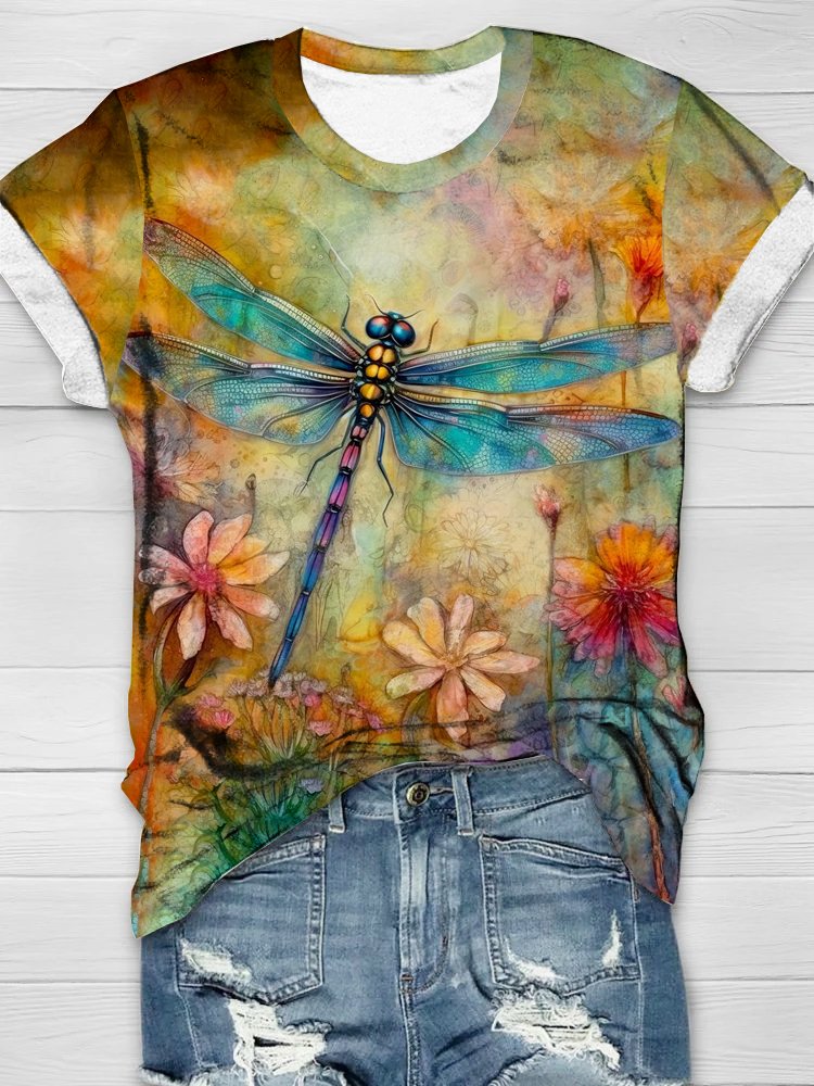 Dragonfly Casual Jersey T-Shirt