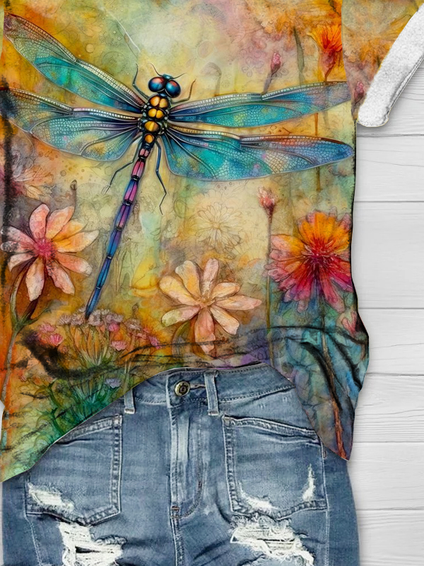 Dragonfly Casual Jersey T-Shirt