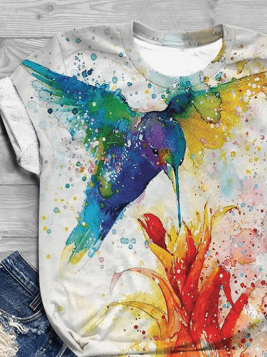 Jersey Casual Bird T-Shirt