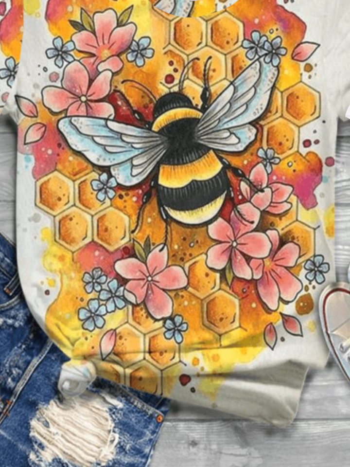 Bumble Bee watercolor design T-Shirt