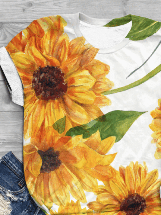 Casual Floral T-Shirt