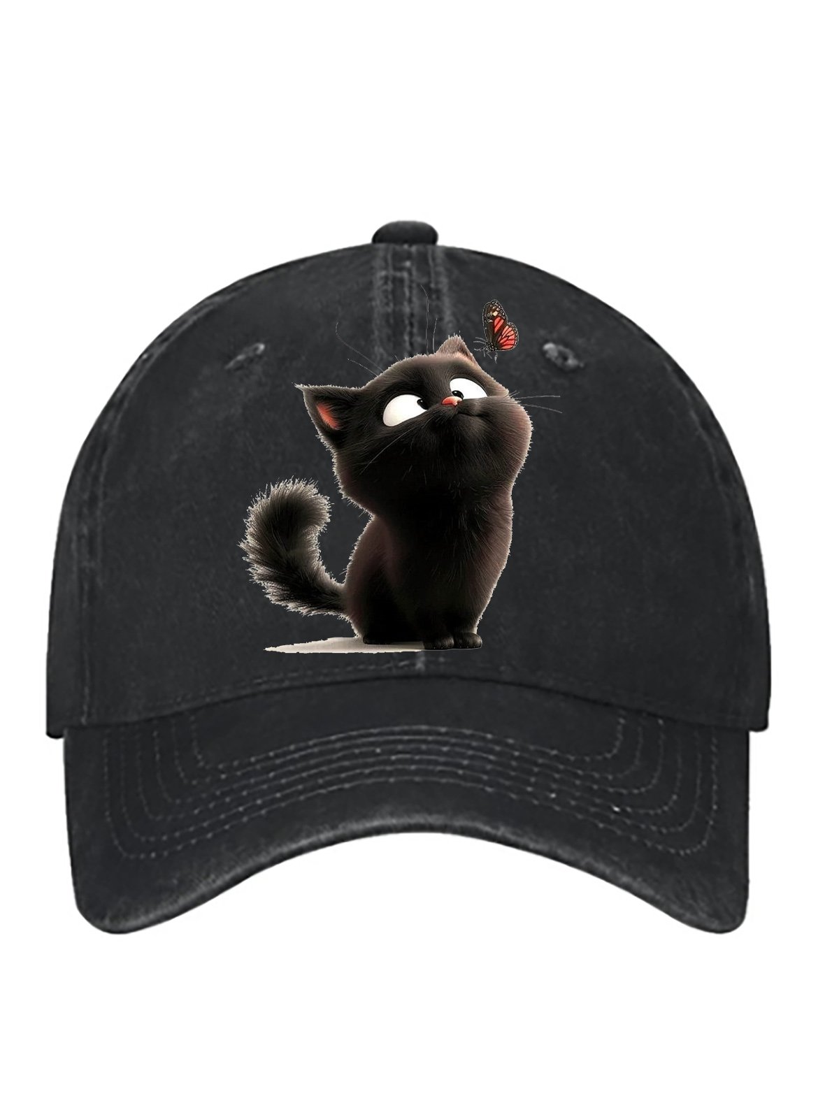 cat pure cotton baseball cap