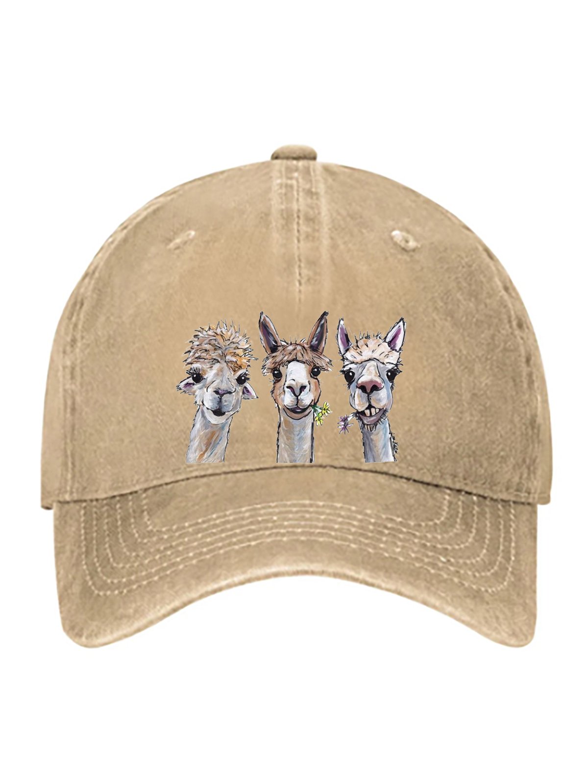 Alpaca pure cotton baseball cap