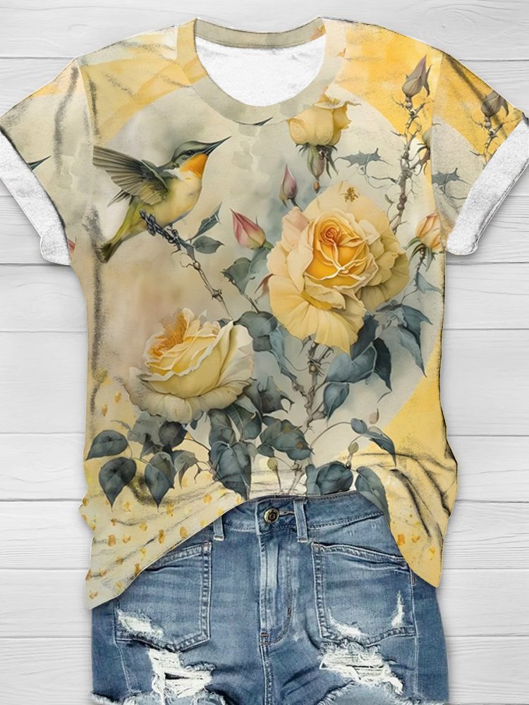 Floral Casual T-Shirt