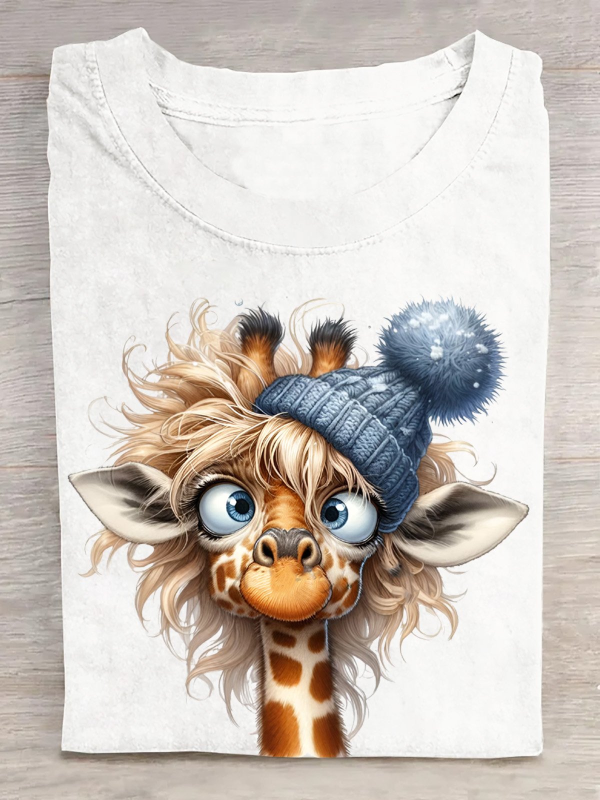 Cotton Casual Giraffe T-Shirt