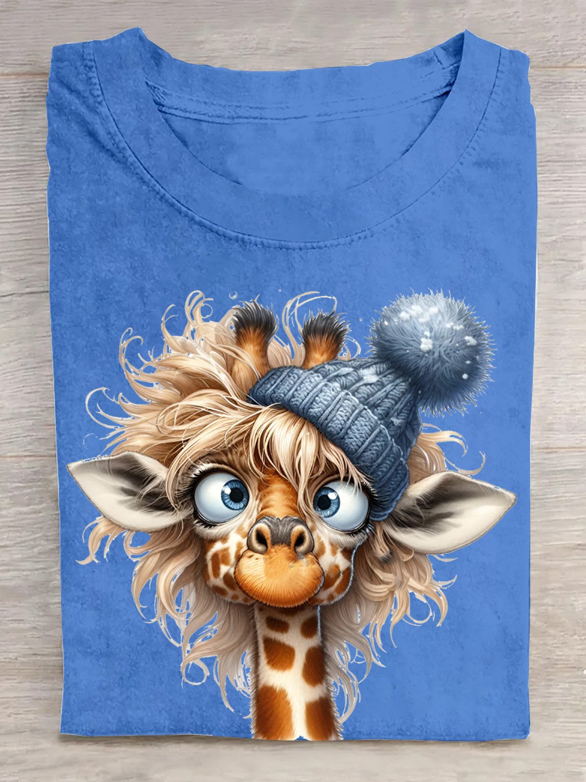 Cotton Casual Giraffe T-Shirt