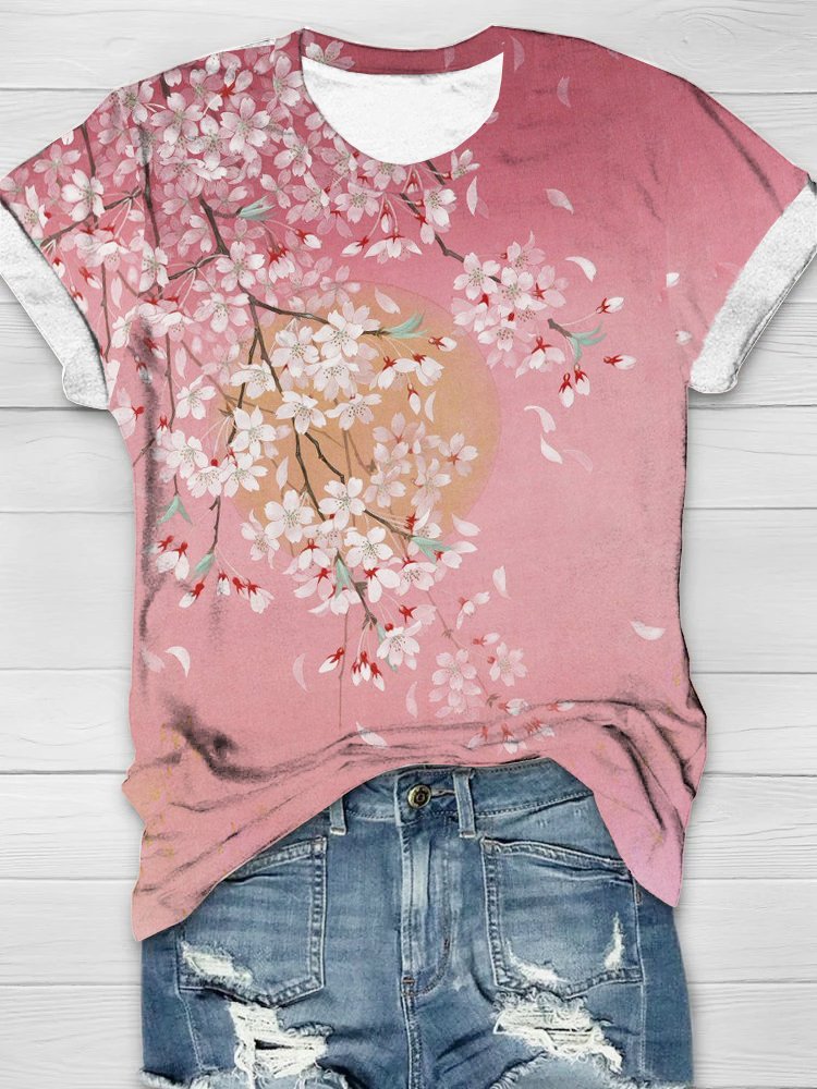 Jersey Casual Floral T-Shirt