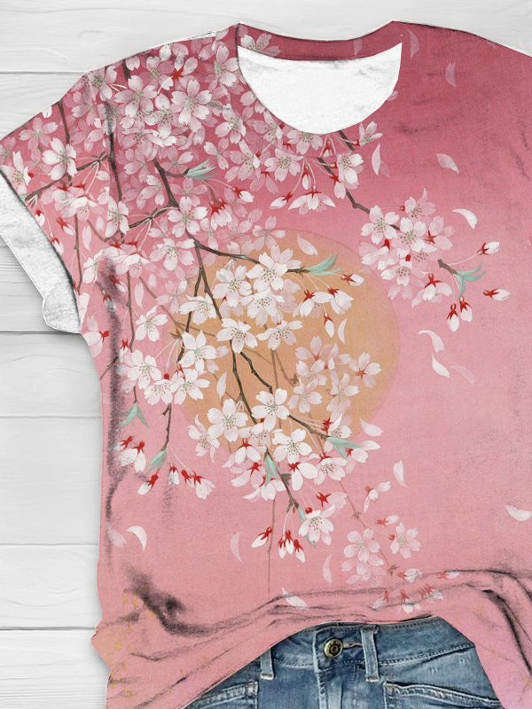 Jersey Casual Floral T-Shirt