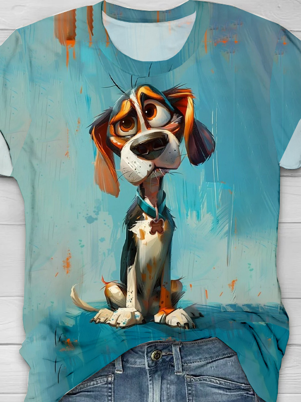 Jersey Loose Casual Dog T-Shirt